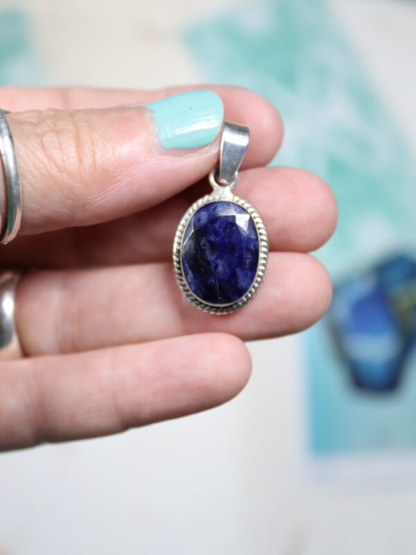 Colgante Zafiro azul